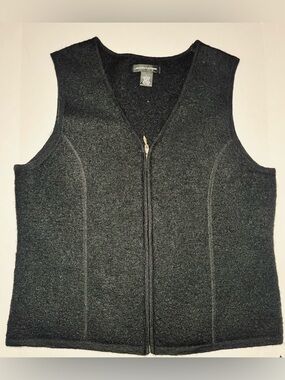 Good Clothes Boutique Gem 100% Wool Vest~Dark Academia~Quiet Luxury~ Vintage